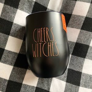 NEW Rae Dunn CHEERS, WITCHES SS Insulated 🍷 Glass